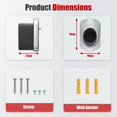 thumbnail image 5 of Wall mount for Type 2 cable, electric charging station organizer, silver accessory, 5 of 5