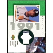 Bernie Williams Card 2002 UD Authentics Reverse Negative Jerseys #RBW