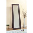 thumbnail image 1 of Aesthetic Accent Mirror With Wooden Framing, Dark Brown, 1 of 1