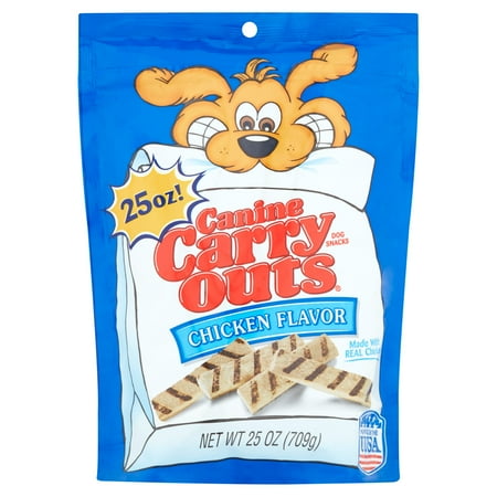 Introducing Hot Dog Minis! Canine Carry Outs is a brand of dog treats. There is limited information on the origin of the treats, but they were being manufactured by Big Heart Pet Brands. The J.M. Smucker Company acquired Big .
