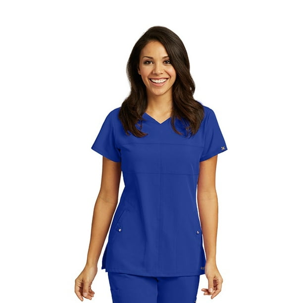 Grey's Anatomy Grey's Anatomy Signature Women's 2 Pocket Soft VNeck