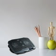 thumbnail image 5 of Klonfd Laptop Stand With Adjustable Height & RGB Lighting Foldable Ergonomic Computer Holder For Notebooks Portable Pad With Quiet Fans, 5 of 5