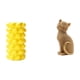 thumbnail image 1 of Jarrón de flores de y estatua de gato, figura decorativa de resina, adorno de escritorio coleccionable para mesa, sala de estar, entrada, es, 1 of 8
