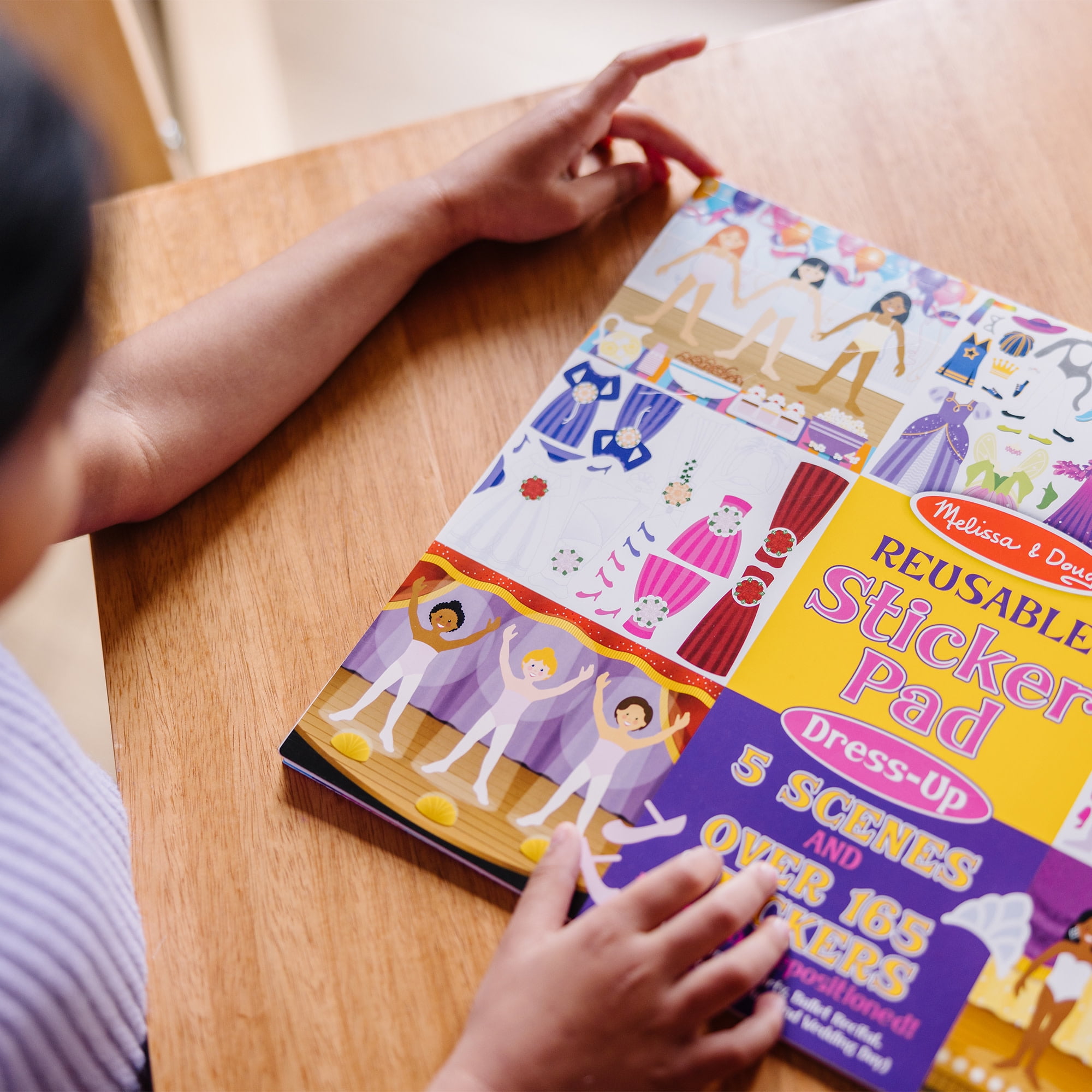 Melissa and doug reusable sticker pad dress up clearance