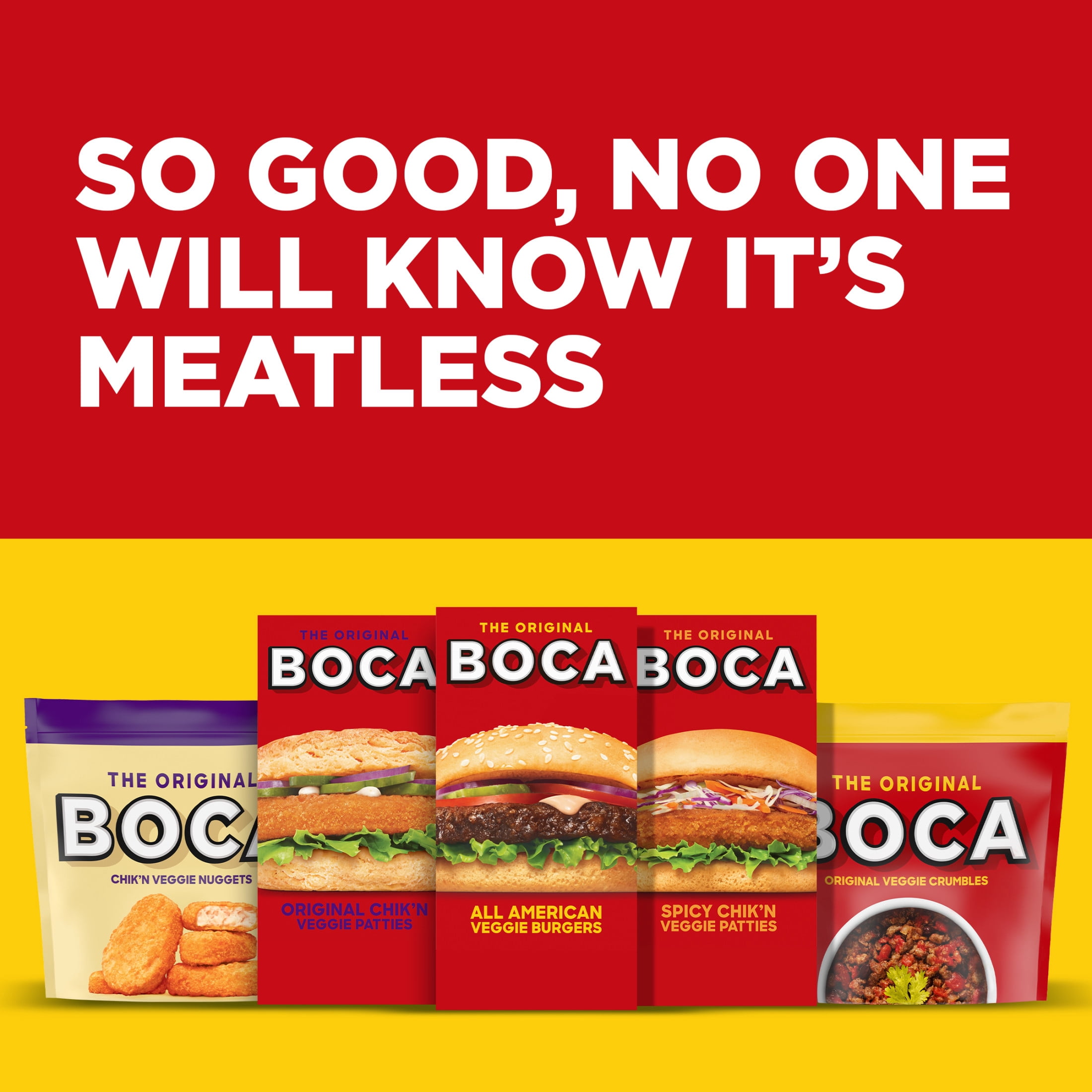 BOCA All American Veggie Burgers, 4 Ct Box, 10 oz