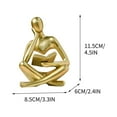 Thinker Reading Statues for Home Decor Modern Shelf Decor Accents