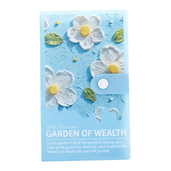 100 Days Cash Envelope Challenge Savings Book Budget Planner Wallet Organizer Expense Bill Storage Binder Button Closure 7.09x4.33in