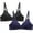 1-Blue, variant on Ersazi 32Dd Bras for Women 2Pcs Women's Bra Soild Wire Free Underwear Bra Everyday Small Cup Underwear Beige M