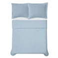 thumbnail image 4 of Cannon, Cannon Solid Percale Light Blue 3 Piece King Duvet Set, Blue, Solid Print, 4 of 7