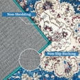thumbnail image 5 of EastVita Area Rugs Carpets 8'*10' Area Rug for Living Room Bedroom Boho Oriental Rug Distressed Soft Foldable Rug Non Slip Throw Carpet for Dining Room Home Office,Blue Blue tint 8*10ft, 5 of 7
