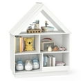 thumbnail image 1 of Costway Wooden Kids Dollhouse Bookshelf with Open Shelves Anti-toppling System Bookcase White, 1 of 10