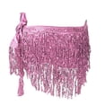 thumbnail image 4 of DHFJKG Skirts For Women Belly Dance Sparkly Tassels Glitter Sequins Mini Skirt With Asymmetric Hem Performence Versatile Skirt, 4 of 5