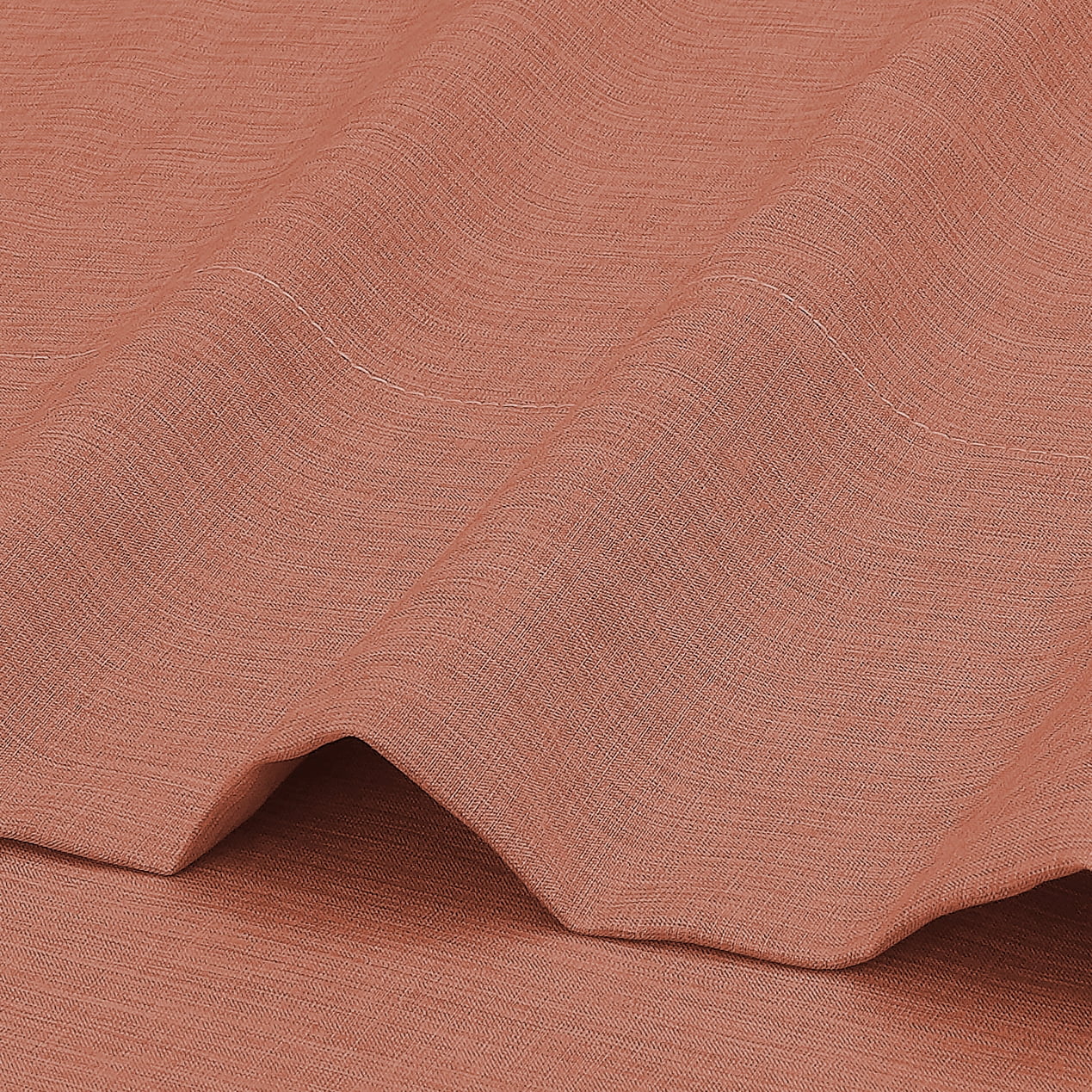 Mainstays Super Soft Textured Microfiber Bed Sheet Set, Full, Terracotta Dream, 4 Piece