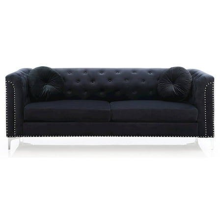 Glory Furniture Pompano Sofa in Black Color