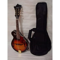 Ktone Hand Carved Solid Spruce Top F Style Mandolin, Free Gig Bag, Sunburst