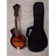 Ktone Hand Carved Solid Spruce Top F Style Mandolin, Free Gig Bag, Sunburst