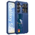 thumbnail image 1 of Funda de teléfono Vihibii para Samsung Galaxy S25 con tarjetero, color azul, 1 of 6