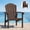Coffee, variant on Cobiod Stackable Adirondack Chairs Set of 4, HDPE All-Weather Patio Chairs, Wood Grain Ergonomic Outdoor Chairs, Cedar