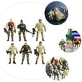 thumbnail image 2 of 6Pcs Flexible Military Soldier Model Toys Kids Military Games Toy (Random Type), 2 of 8