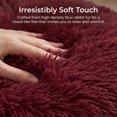 thumbnail image 2 of REGALWOVEN Set of 2 Throw Pillow Covers, Soft Fluffy Cushion Covers Double Sided Plush Pillow Covers Claret 16" x 16", 2 of 3