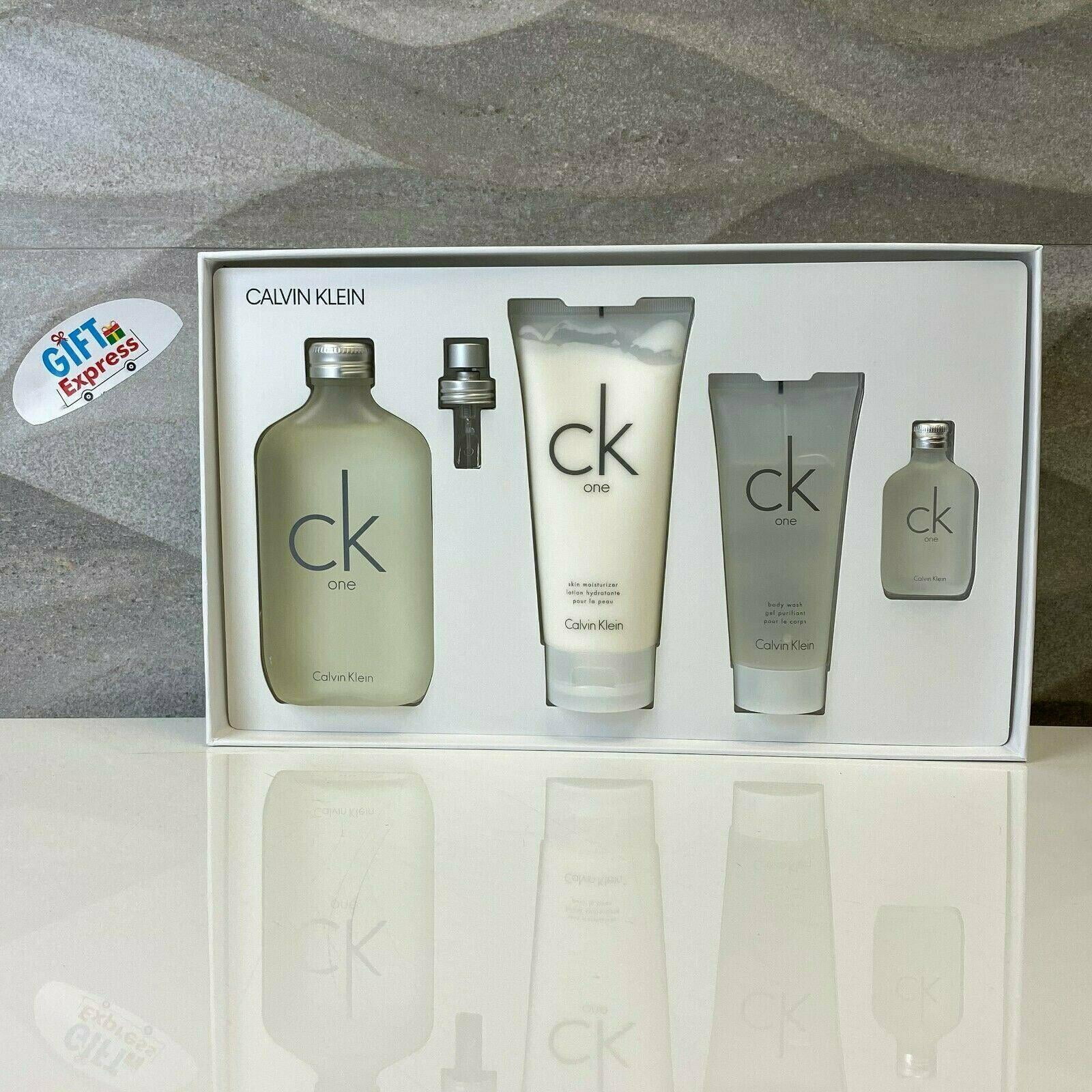 Calvin Klein CK One Unisex 4 Piece Gift Set - 6.7 oz Eau De