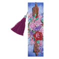 thumbnail image 1 of Cuadros Decorativos DIY flor especial en forma de diamante pintura creativa cuero borla marcapáginas regalo Likrtyny embutido en tela, 1 of 9