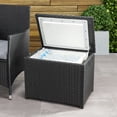 thumbnail image 2 of CorLiving Parksville Black Rattan Insulated Cooler Table, 2 of 7