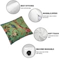 thumbnail image 4 of YANMS Chinoiserie Decorative Pillow Covers Cozy Soft Throw Pillowcase Square Couch Cushion Cover for Home Decor Sofa Living Room Bed Car,2 pcs White, 4 of 6