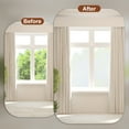 thumbnail image 3 of Uxcell Window Privacy Film, 3000x120mm Non-Adhesive Frosted Glass Window Clings, Sun Blocking Window Decals, White, 3 of 6