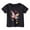 Black, variant on Hiijoy Toddler Girl's Graphic T-Shirt Butterfly Print Short Sleeved Summer Casual T Shirt