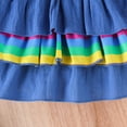 thumbnail image 7 of LAPAKIDS Toddler Girl Clothes Outfits 2T-3T Rainbow Striped Long Sleeve Tops & Suspender Skirt 2Pcs Set, 7 of 7