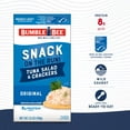 thumbnail image 3 of (3 pack) Bumble Bee Snack on The Run Tuna Salad with Crackers Kit, Wild Caught, Ready to Eat, 8g Protein per Serving, Shelf Stable Box, 3.5 oz (Pack of 3), 3 of 8