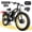 Black-Yellow, variant on 5000W Peak Bike, 60V 25AH Battery Bike for Adults, Dual Motor AWD Bike 50MPH 21-Speed ,Long Range Mountain Bike with 26" x 4.0 Fat Tire, All-Road Mountain Bike UL2849, Christmas Gift
