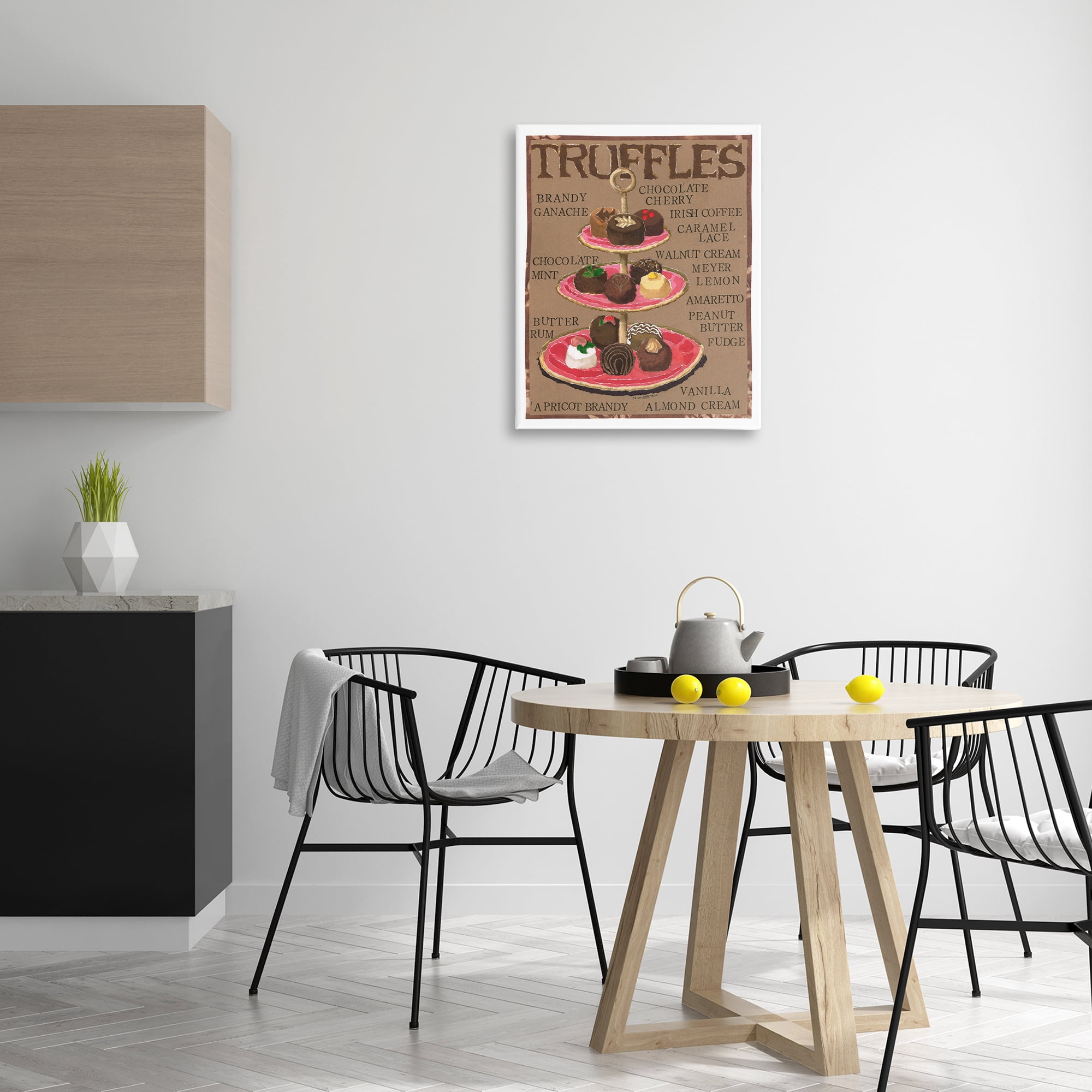 Stupell Industries Assorted Chocolate Truffles Food & Beverage Painting Gallery Wrapped Canvas Art Print Wall Art, 24 x 30