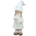 thumbnail image 2 of Northlight Winter Girl with Pigtails Christmas Figure - 19" - White and Beige, 2 of 2