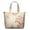 Floral, variant on Travel Tote Bag with Bright Lemon Vintage Floral Prints Large Capacity Weekender Bag Lightweight with Modern Yellow Fruit Summer Patterns