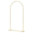 thumbnail image 1 of KFFKFF Arch Backdrop Stand, 6.6 x 3.3 ft, Stable Structure, Easy Assembly, 1 Set Gold Metal Arch Backdrop Stand, 1 of 9