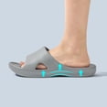 thumbnail image 5 of longantii Orthopedic Sandals for Women Non Slip Slip on Arch Support Summer Flat Sandals Wide Width Orthopedic Slippers 2026 Comfortable Foam Shoes Gray, 5 of 5
