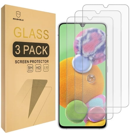 Mr.Shield [3-Pack] Designed For Samsung Galaxy A90 5G Version [Tempered Glass] [Japan Glass with 9H Hardness] Screen Protector