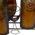 thumbnail image 4 of DecMode Copper Metal Wine Wall Decor, 4 of 9
