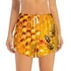 thumbnail image 2 of Balery Bees on Hive Honeycomb Pantalones cortos deportivos para mujer con forro y dos bolsillos, elásticos, para entrenamiento, gimnasio, yoga-XX-Large, 2 of 7