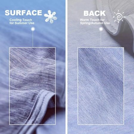 DEKAXID Summer Cooling Blanket Throw Light Thin Duvet Comforter Quilt Double Layer Q-Max 0.4 Fiber Heat Absorb Cover Over Cold Blankets