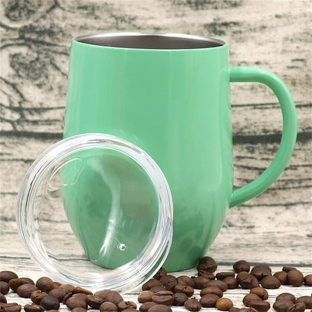 

Casfeeja-Stainless Steel Insulated Stemless Insulated Wine Tumbler with Lid and Handle