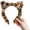Leopard print, variant on FENOHREFE Hairband Kitten Ears Leopards Pattern Furry Plush for Halloween Cosplay Makeup Wash Face Stage Play Hair Hoop