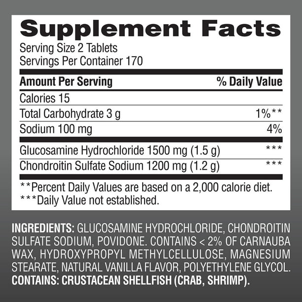 Member's Mark Extra Strength Glucosamine HCl and Chondroitin