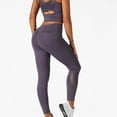 thumbnail image 4 of Jxximdong Leggings for Women Women's Seamless Knit Tight Height Waist Breathable Outdoor Running Fitness Pants Hip Lift Yoga Pants Purple S Yoga Pants, 4 of 7