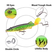 Bisitoy Topwater Fishing Lures, Propeller Surface Lure for Bass & Pike