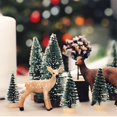 thumbnail image 2 of 10 piezas de mini adornos para árboles de Navidad, con decoración de mesa de bricolaje de cedro - 15 cm   JM, 2 of 5
