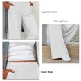thumbnail image 5 of Pantalones ANGGREK Pantalones sueltos de color puro para mujer pierna recta, 5 of 5