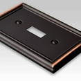 thumbnail image 4 of Amerelle 149TTRDB Chelsea Wallplate, 2 Toggle / 1 Rocker GFCI, Steel, Aged Bronze, 1-Pack, 4 of 5